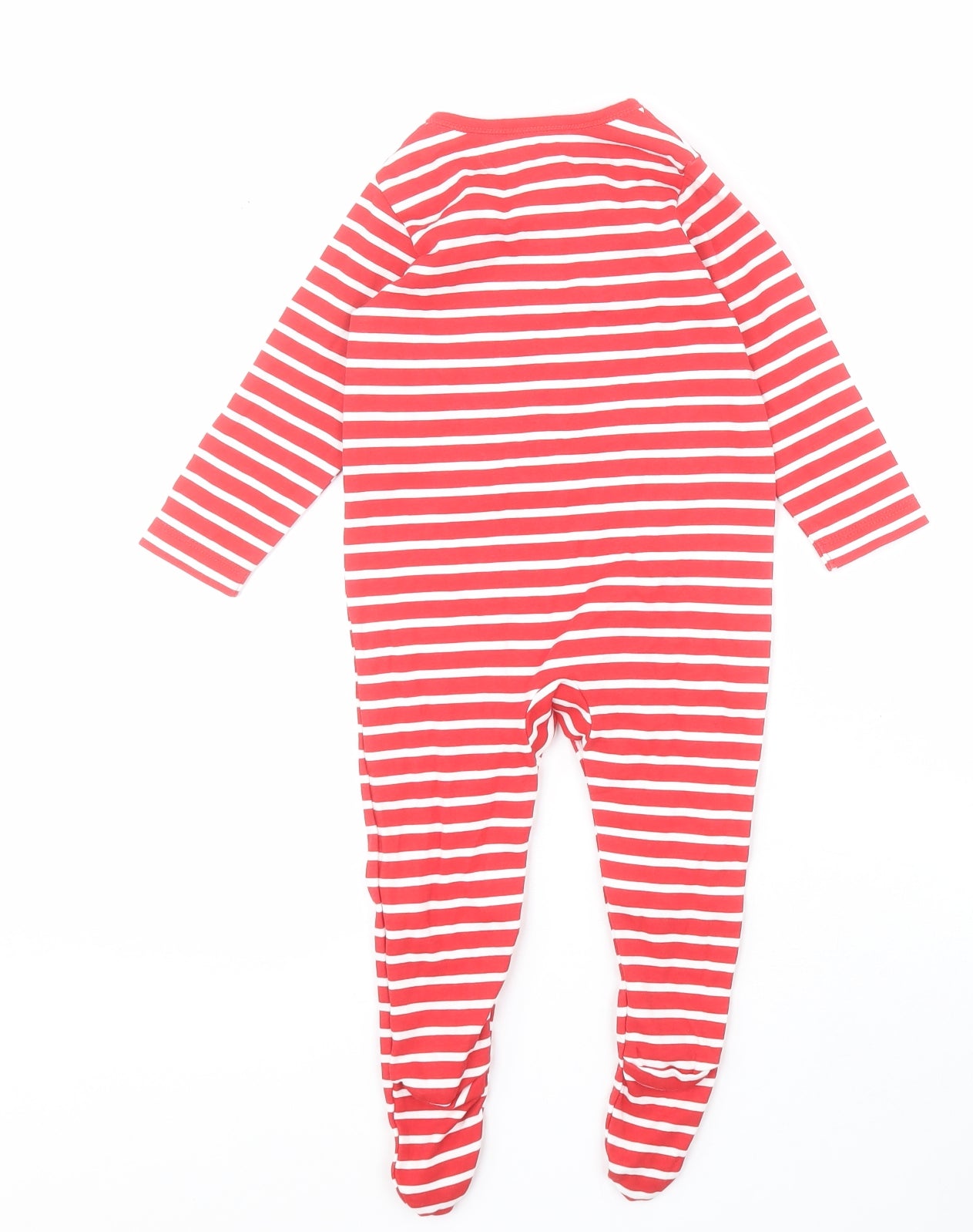 George Baby Red Striped 100% Cotton Babygrow One-Piece Size 9-12 Months  Snap - Justice League