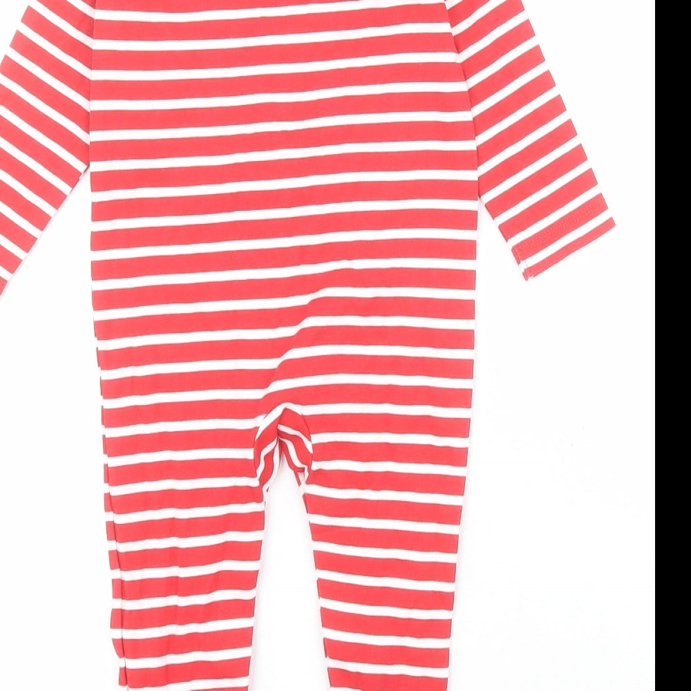 George Baby Red Striped 100% Cotton Babygrow One-Piece Size 9-12 Months  Snap - Justice League