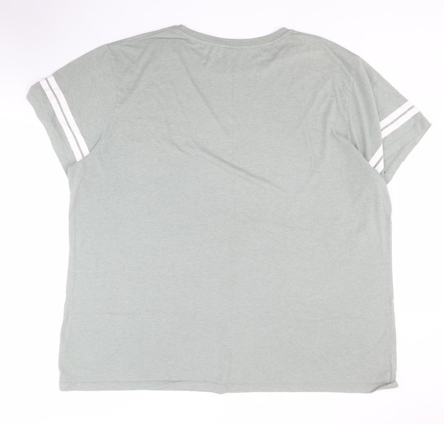 Dunnes Womens Green  Polyester Basic Polo Size 2XL Crew Neck - Slogan