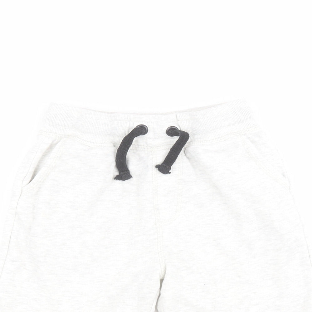 George Boys Grey  Cotton Sweat Shorts Size 7-8 Years  Regular Drawstring