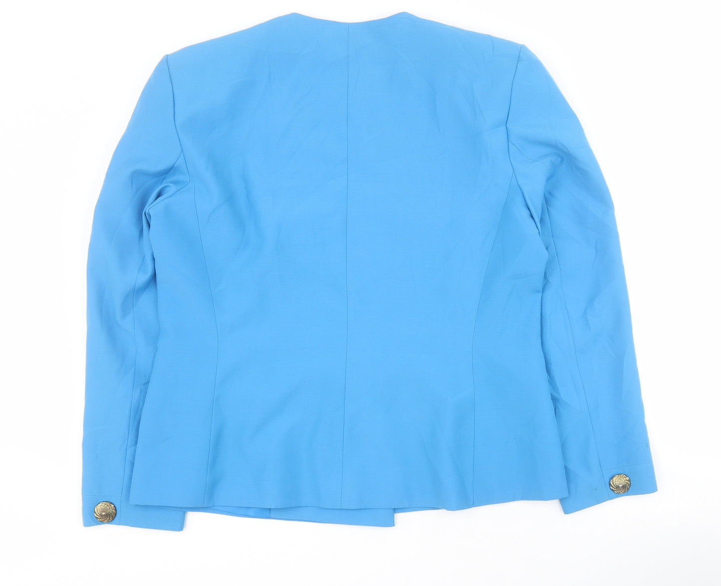Jacques Vert Womens Blue   Jacket Blazer Size 14  Button