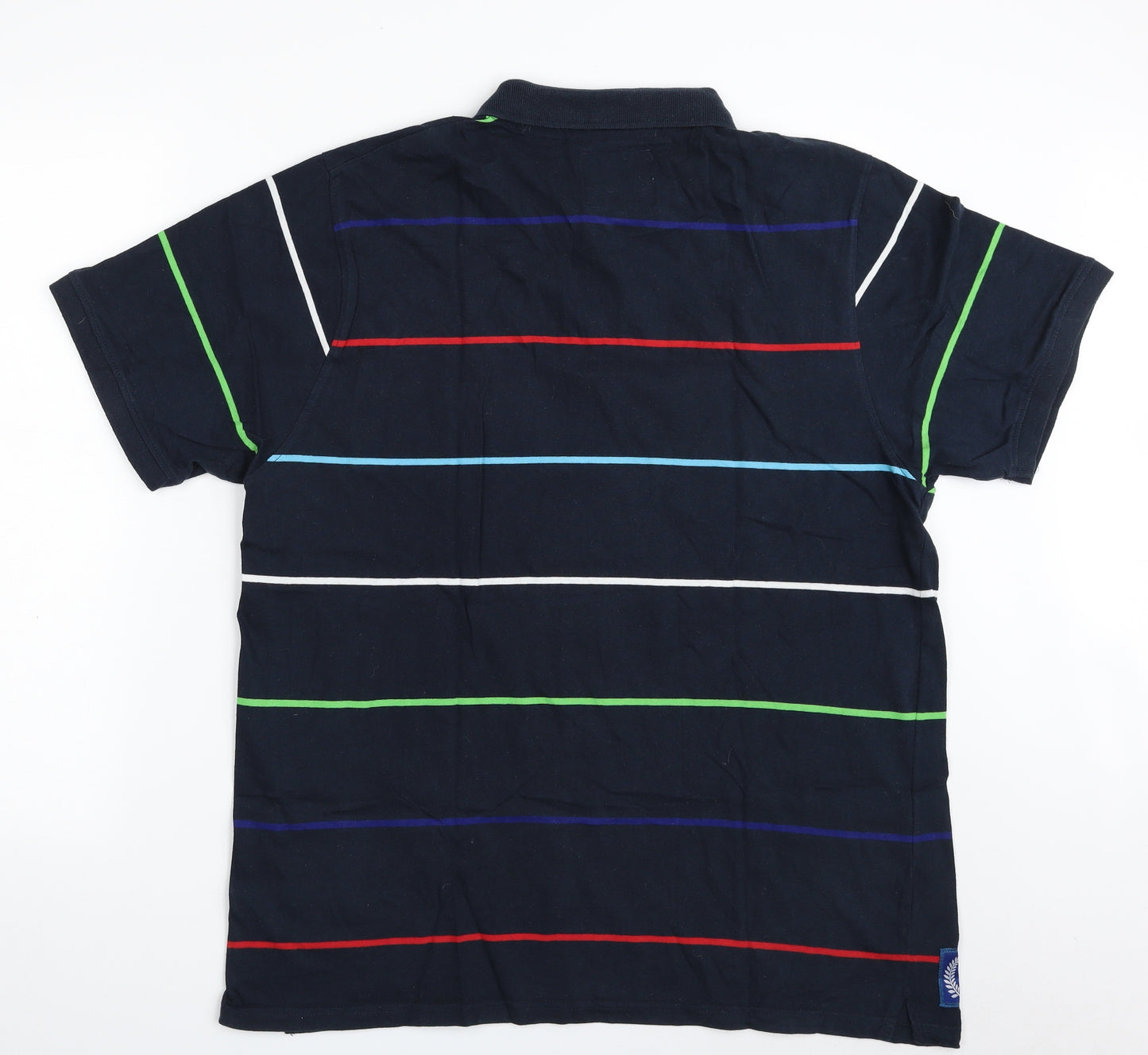 Guinness Mens Blue Striped 100% Cotton  Polo Size XL Collared Button - Six  Nations Rugby