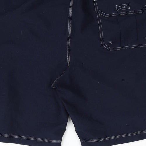 George Mens Blue  Polyester Sweat Shorts Size 2XL L10 in Regular