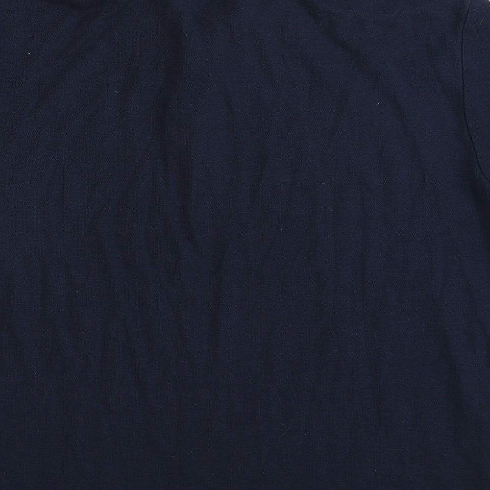 Slazenger Mens Blue  Polyester  Polo Size 2XL Collared Button