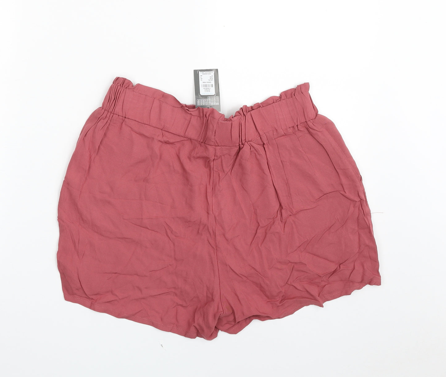 Primark Womens Pink  Viscose Skimmer Shorts Size 12  Regular