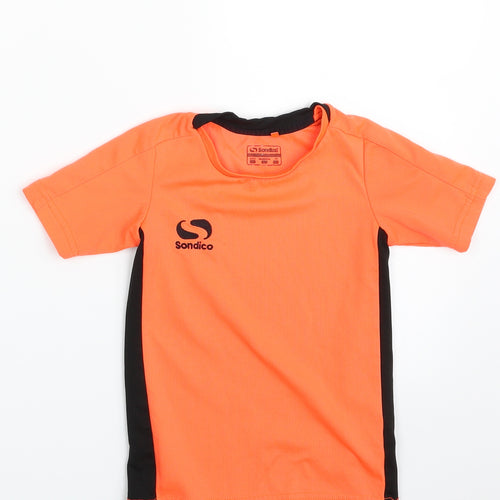Sondico Boys Orange  100% Polyester Pullover T-Shirt Size 3-4 Years Crew Neck Pullover