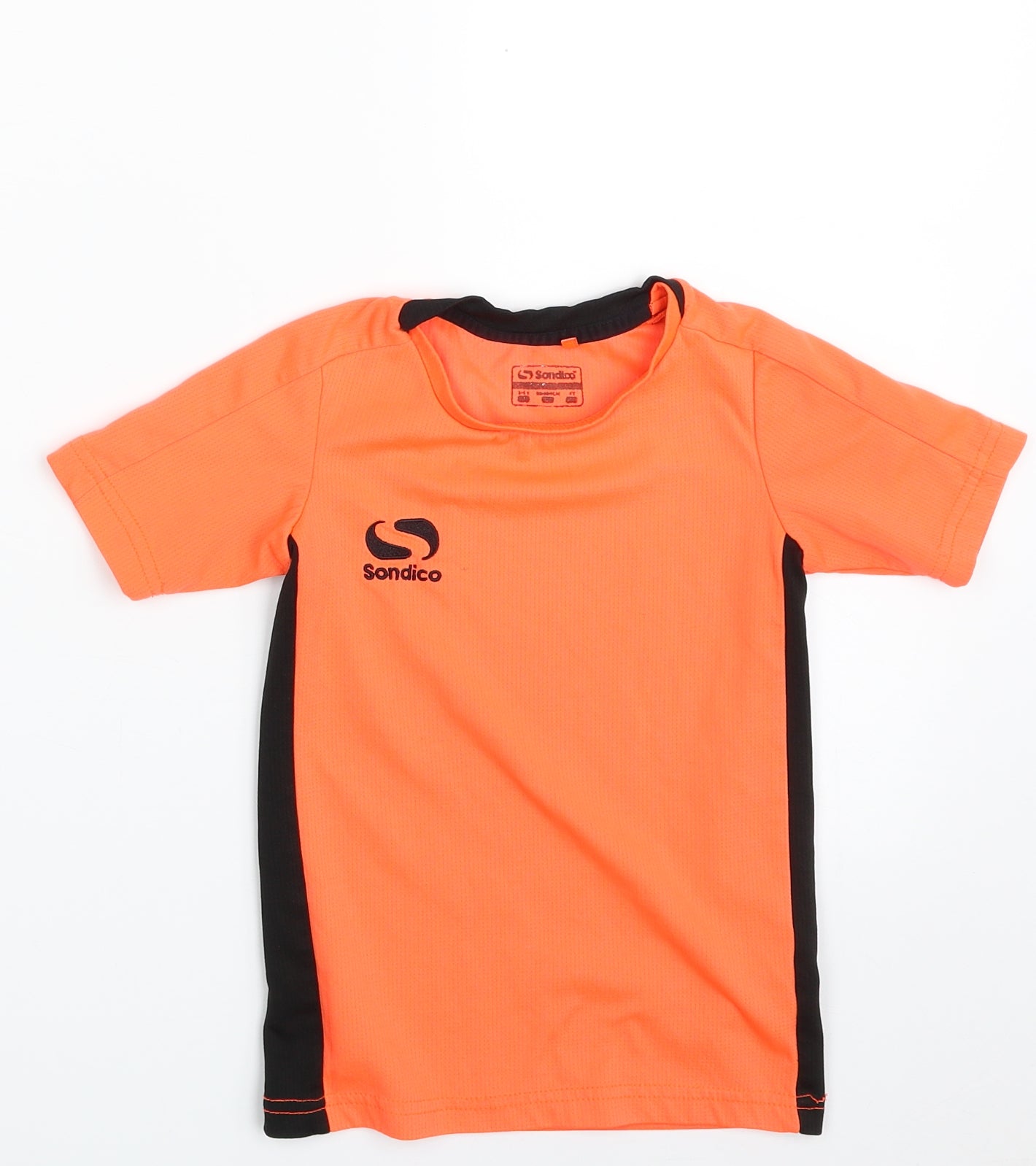 Sondico Boys Orange  100% Polyester Pullover T-Shirt Size 3-4 Years Crew Neck Pullover