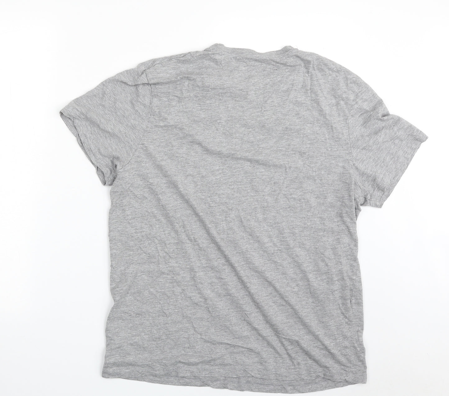 Primark Mens Grey  Cotton  T-Shirt Size XL Crew Neck  - Brooklyn