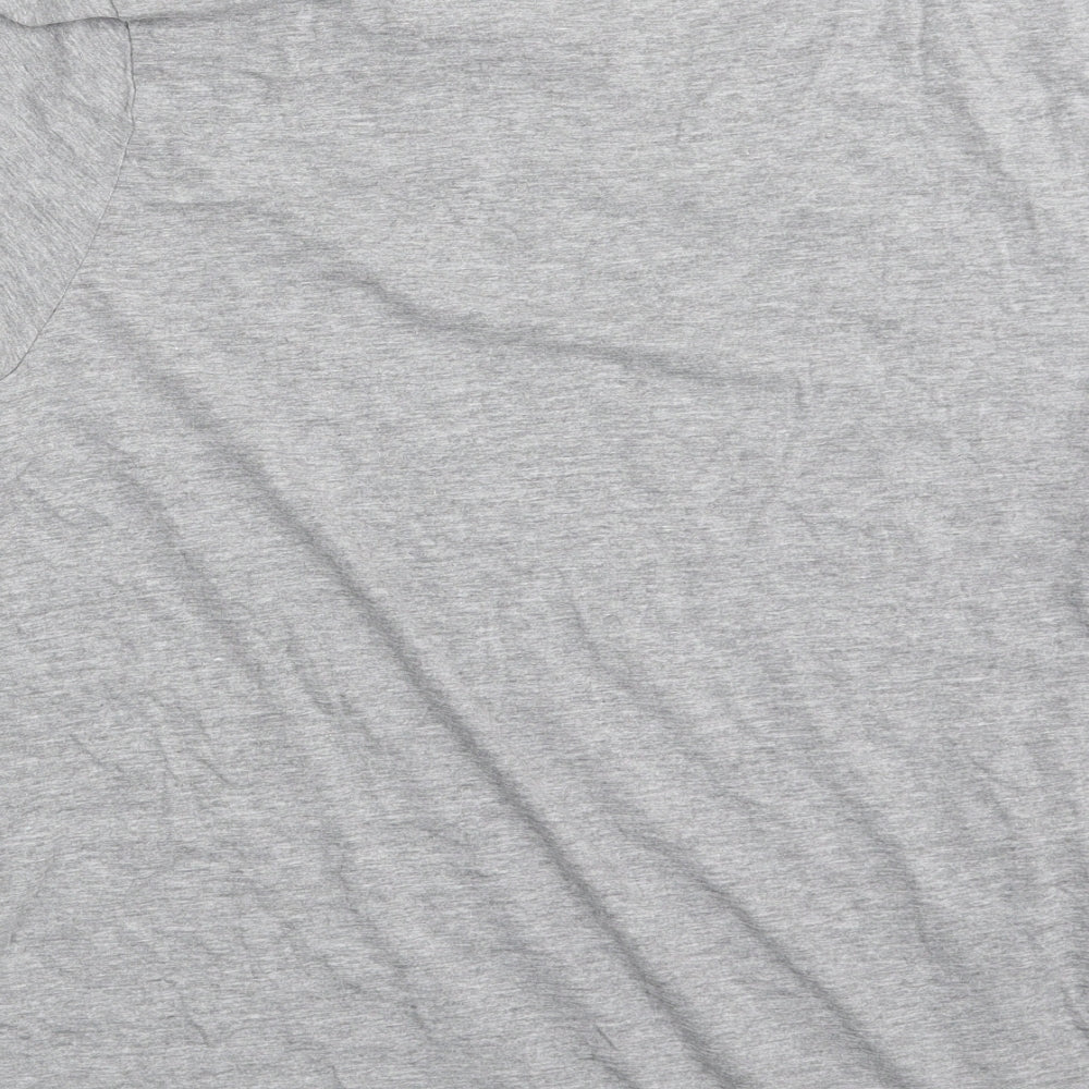 Primark Mens Grey  Cotton  T-Shirt Size XL Crew Neck  - Brooklyn