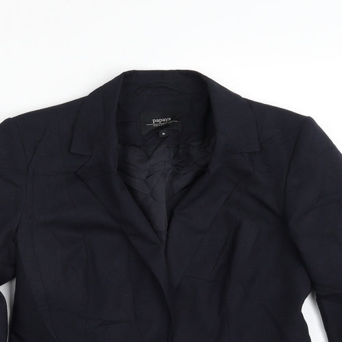 Papaya Womens Black   Jacket Blazer Size 8  Button
