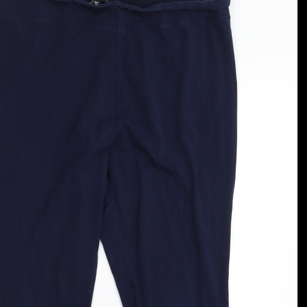 Capsule Womens Blue  Cotton Carrot Leggings Size 26 L25 in