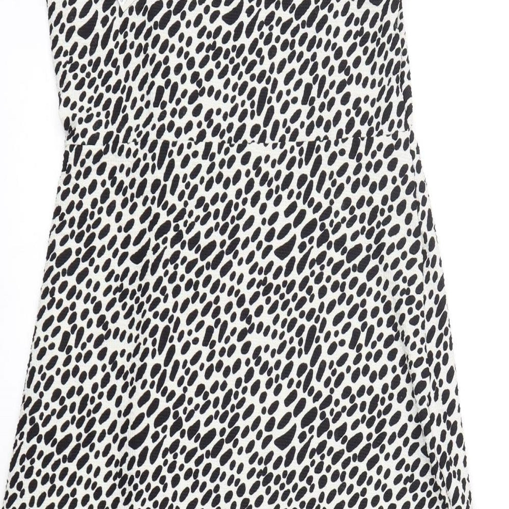 River Island  Womens Multicoloured Animal Print Polyester A-Line  Size 14  Square Neck
