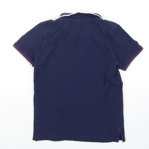 Lyle & Scott Boys Blue  Cotton Basic Polo Size 6-7 Years Collared