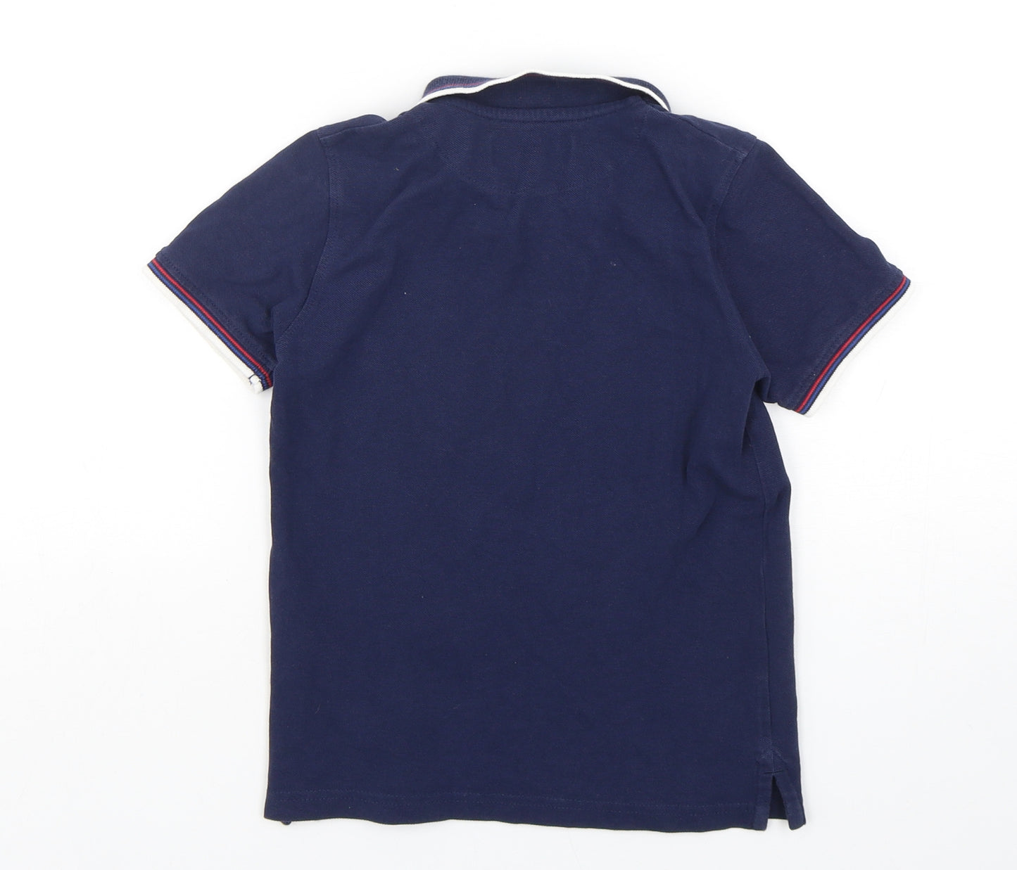 Lyle & Scott Boys Blue  Cotton Basic Polo Size 6-7 Years Collared