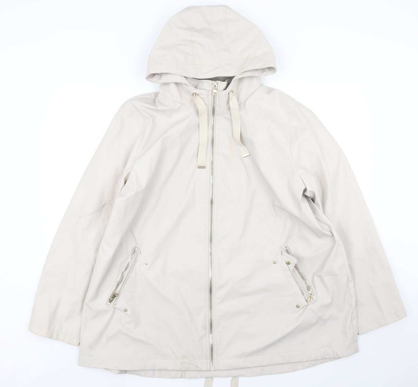 F&F Womens Beige   Rain Coat Coat Size 22
