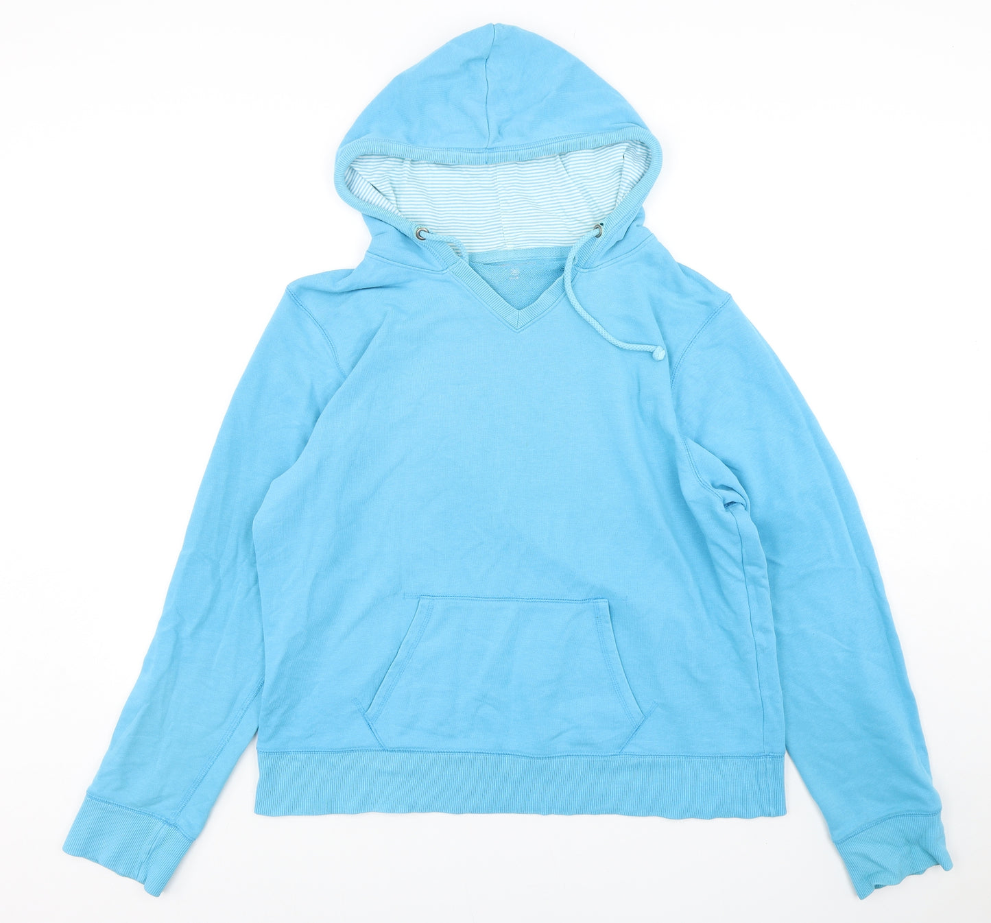 Dunnes Stores Womens Blue  Cotton Pullover Hoodie Size 20  Pullover
