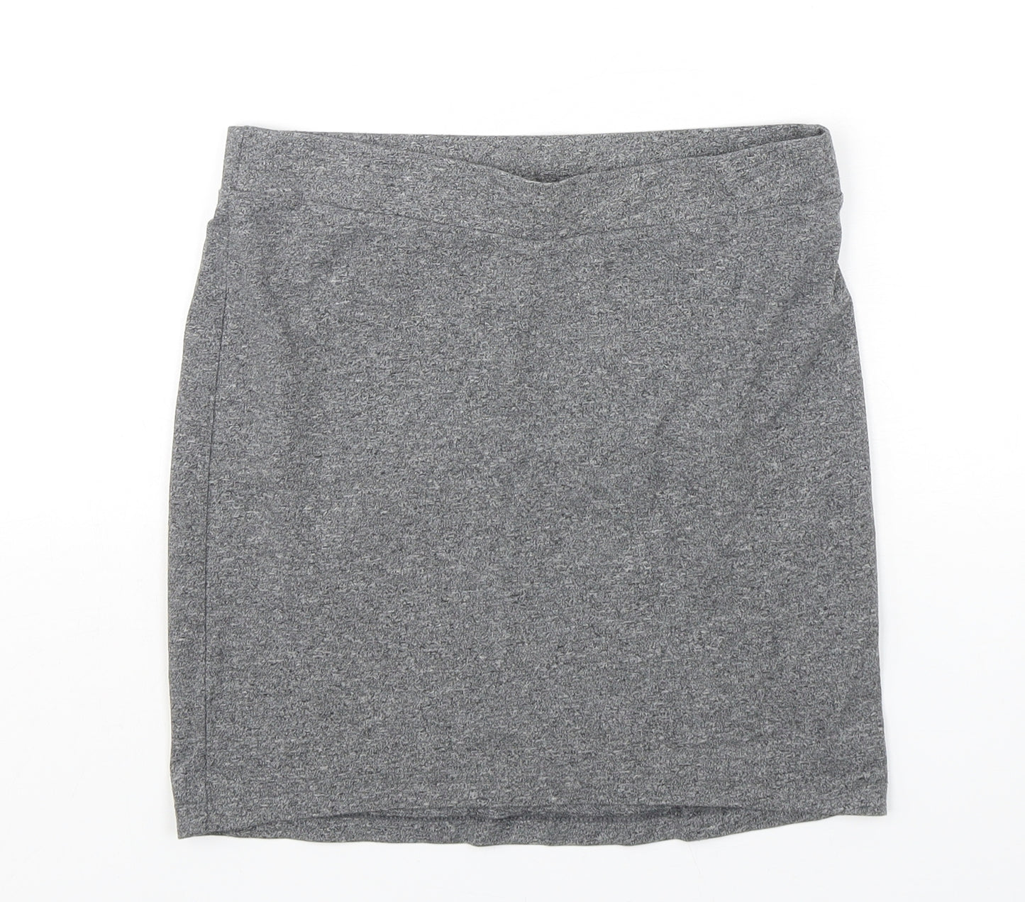 H&M Womens Grey  Cotton Mini Skirt Size S