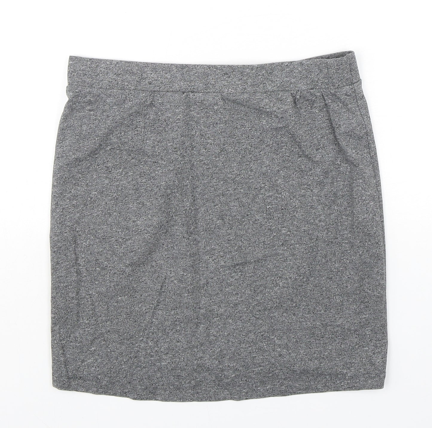 H&M Womens Grey  Cotton Mini Skirt Size S