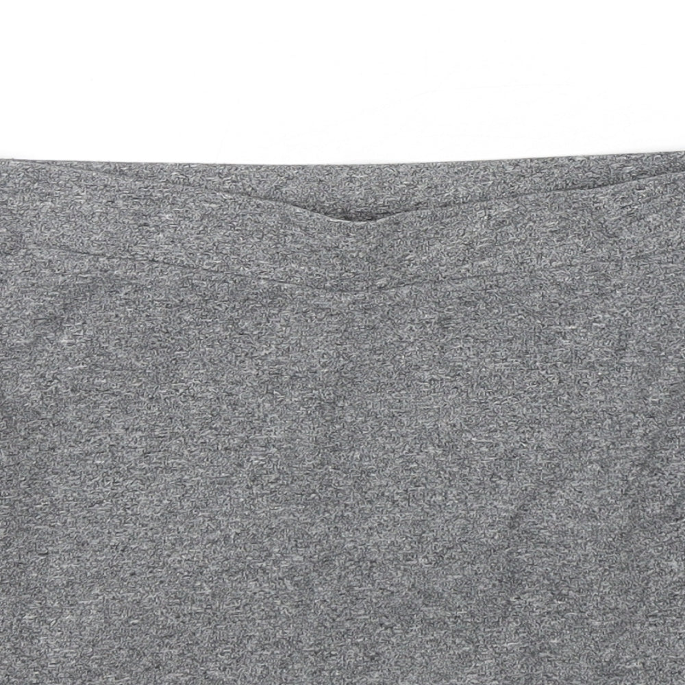 H&M Womens Grey  Cotton Mini Skirt Size S