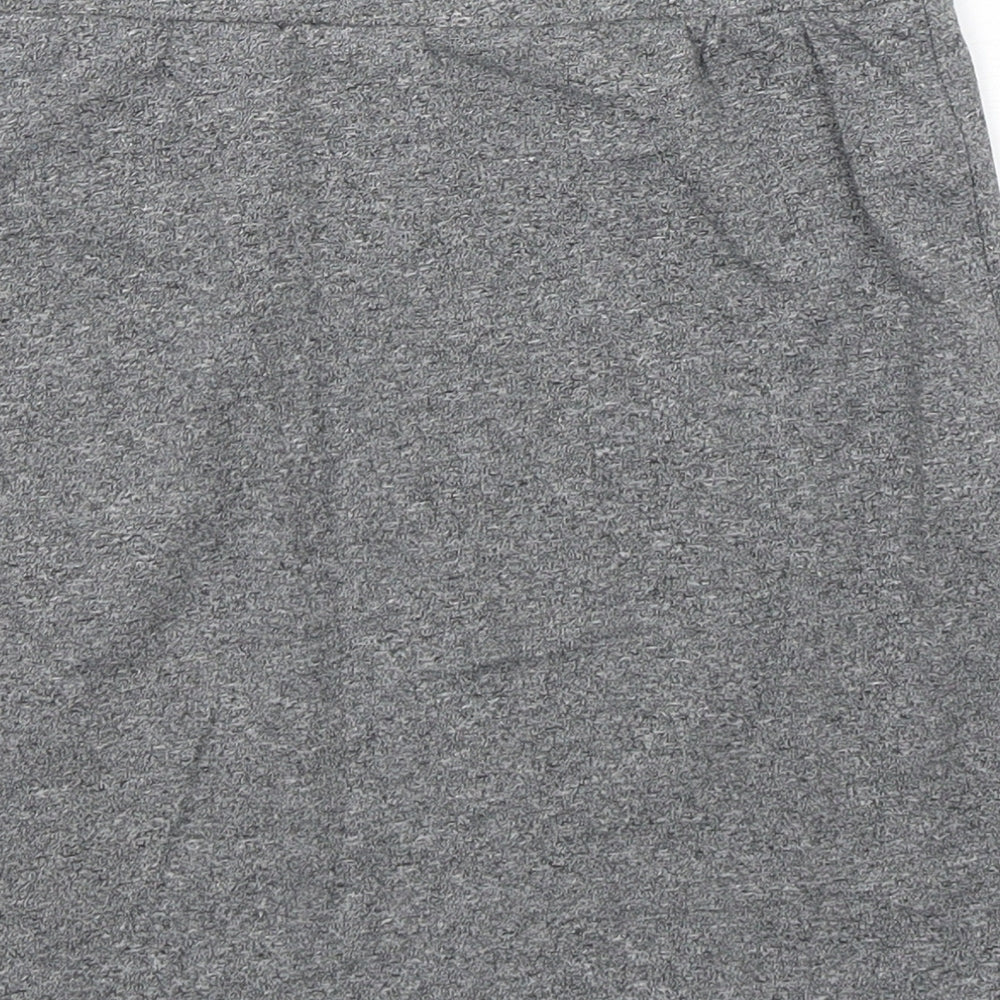 H&M Womens Grey  Cotton Mini Skirt Size S