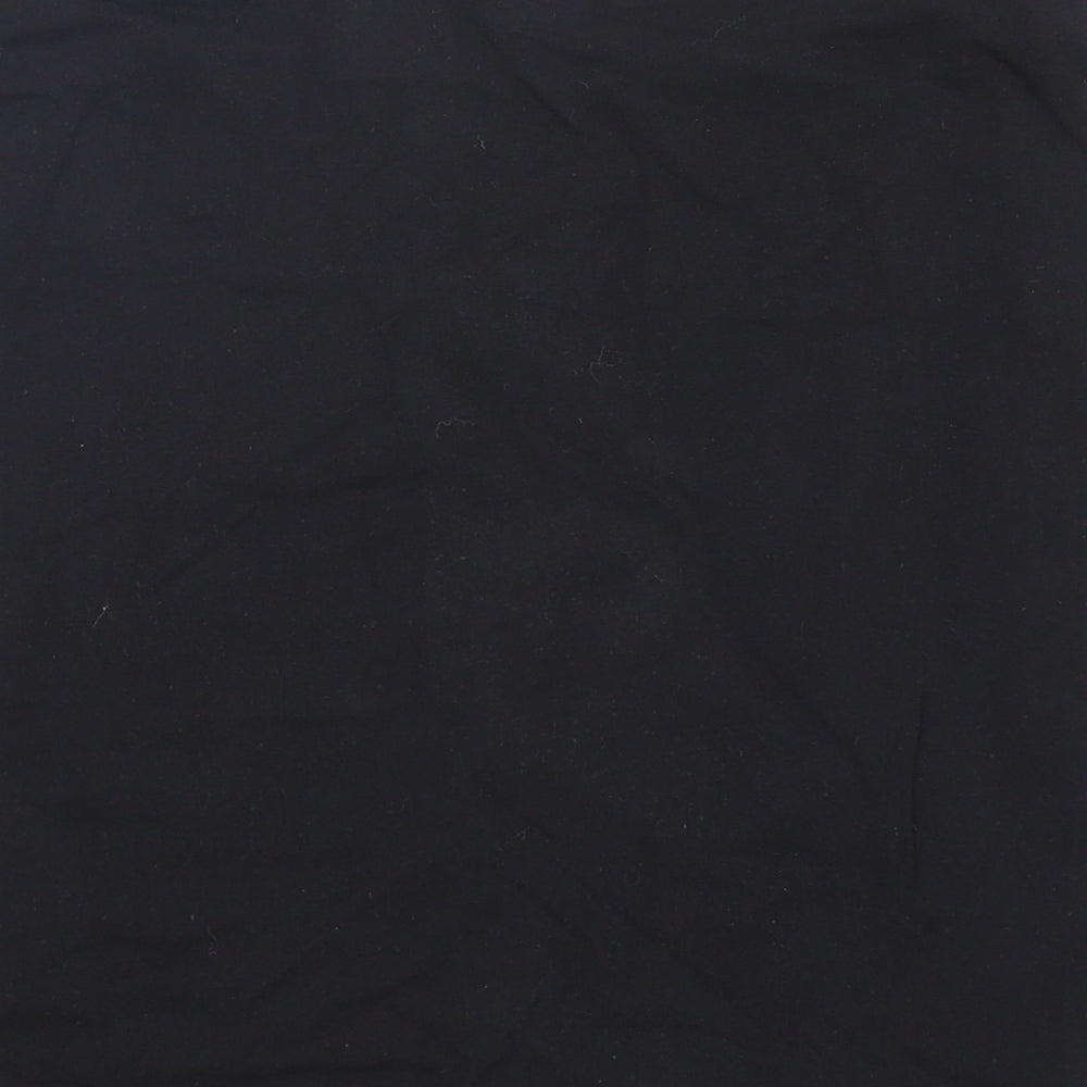 H&M Womens Black  Cotton Mini Skirt Size M