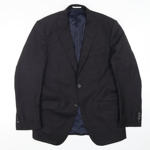 Marks and Spencer Mens Black  Wool Jacket Suit Jacket