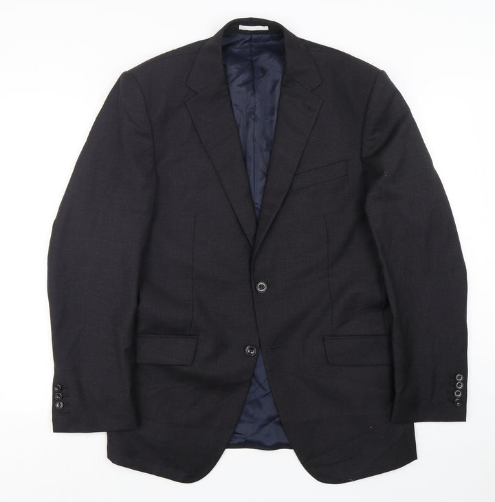 Marks and Spencer Mens Black Wool Jacket Suit Jacket