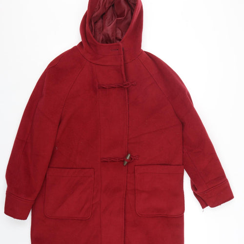 Marks and Spencer Womens Red   Overcoat Coat Size 14