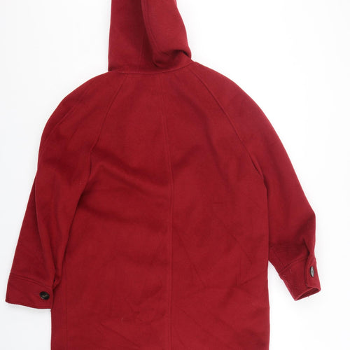 Marks and Spencer Womens Red   Overcoat Coat Size 14