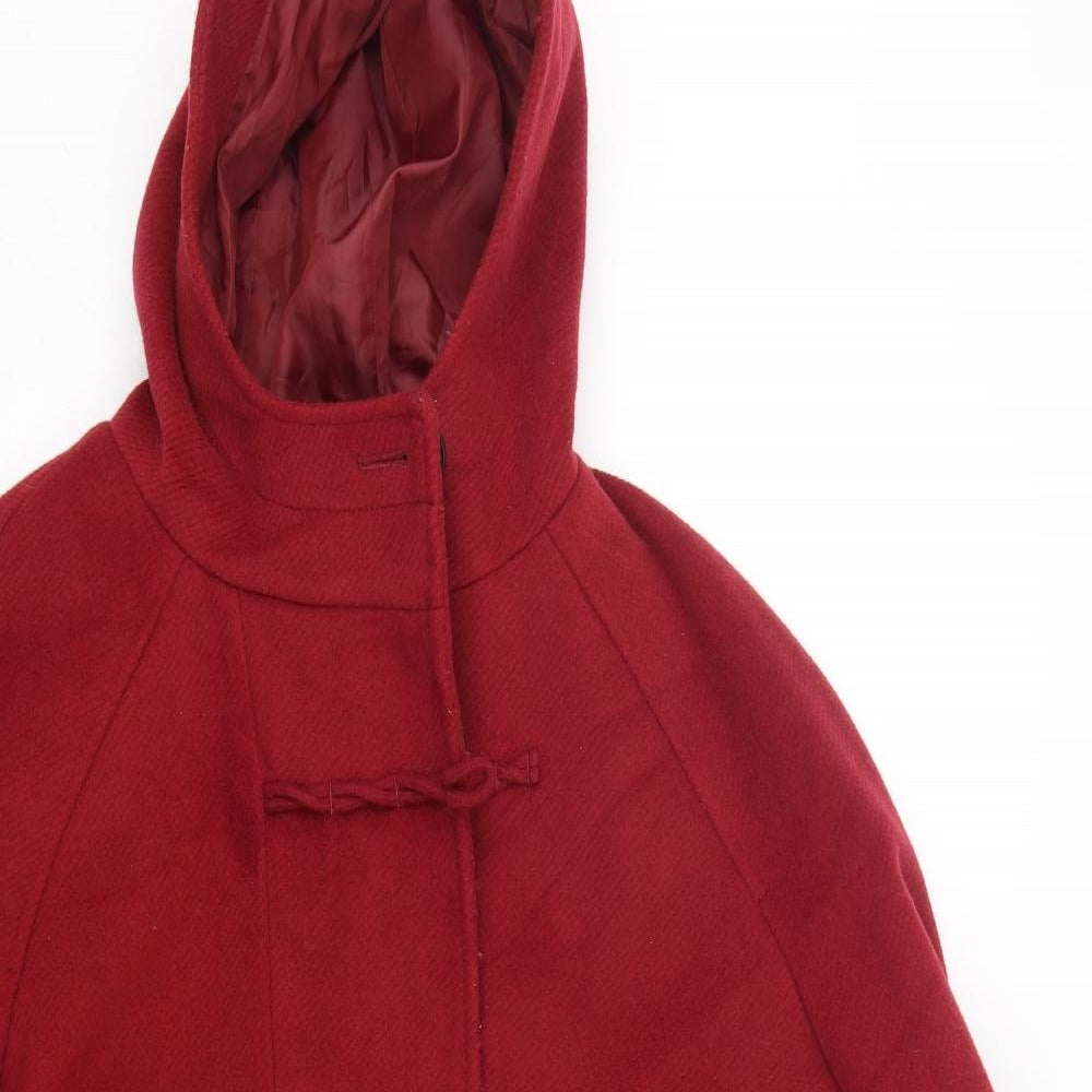 Marks and Spencer Womens Red   Overcoat Coat Size 14