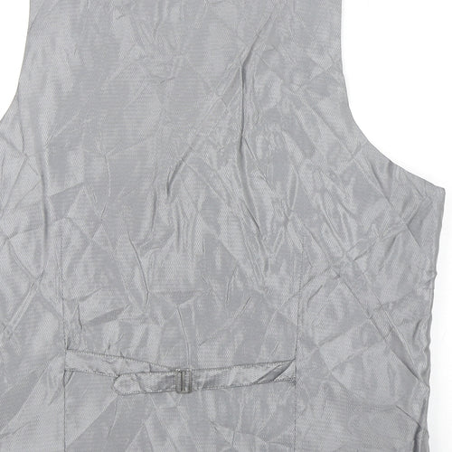 Samuel Slater Mens Blue  Wool Jacket Suit Waistcoat