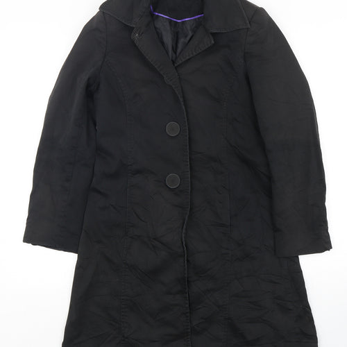 South Womens Black   Overcoat Coat Size 10