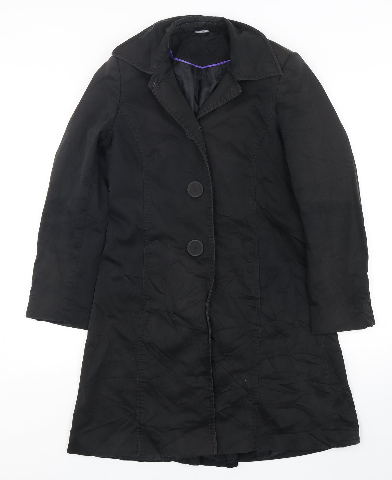 South Womens Black   Overcoat Coat Size 10
