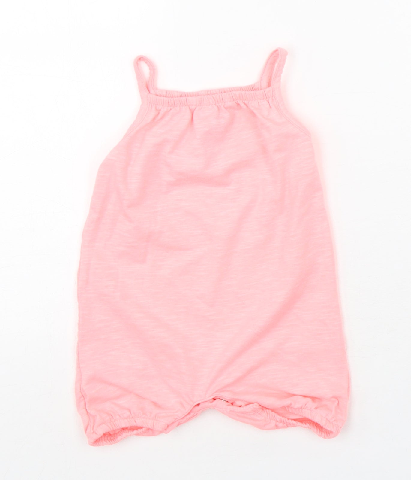 F&F Girls Pink  Polyester Dungaree One-Piece Size 9-12 Months