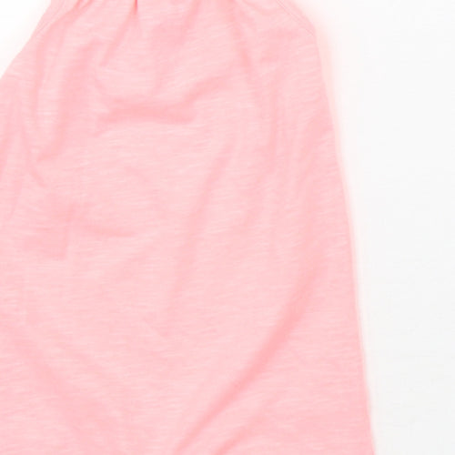 F&F Girls Pink  Polyester Dungaree One-Piece Size 9-12 Months