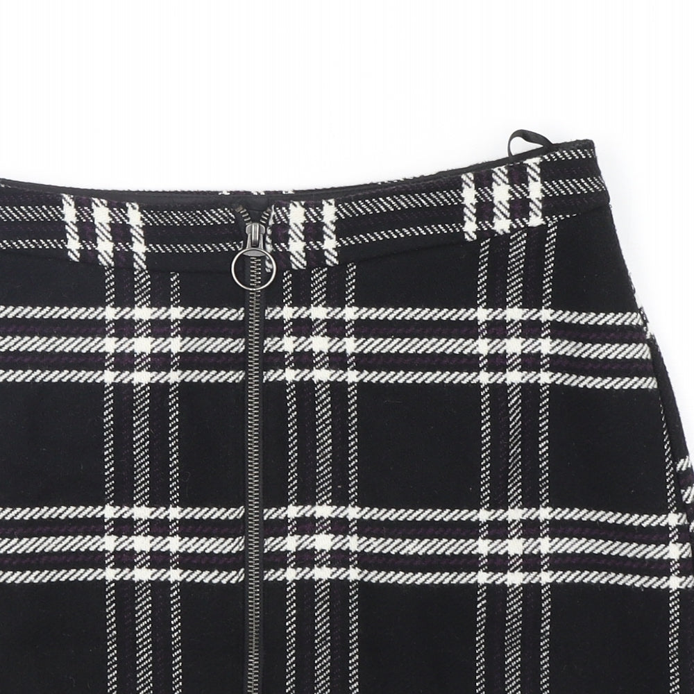 Papaya Womens Multicoloured Plaid Polyester Mini Skirt Size 10