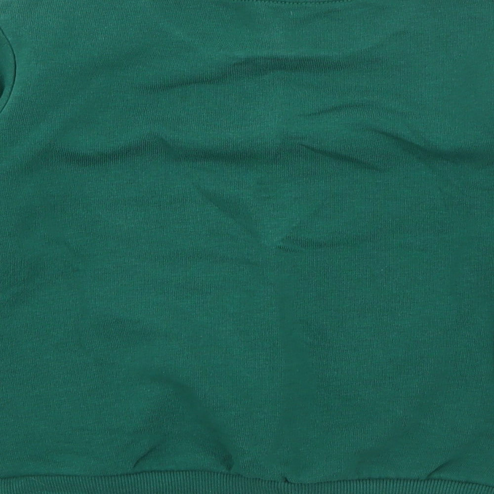 Marks and Spencer Boys Green  Cotton Pullover Sweatshirt Size 5-6 Years