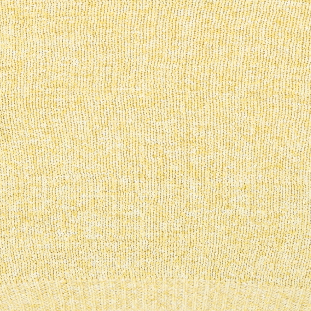 Marks and Spencer Womens Yellow Crew Neck  Acrylic Pullover Jumper Size M