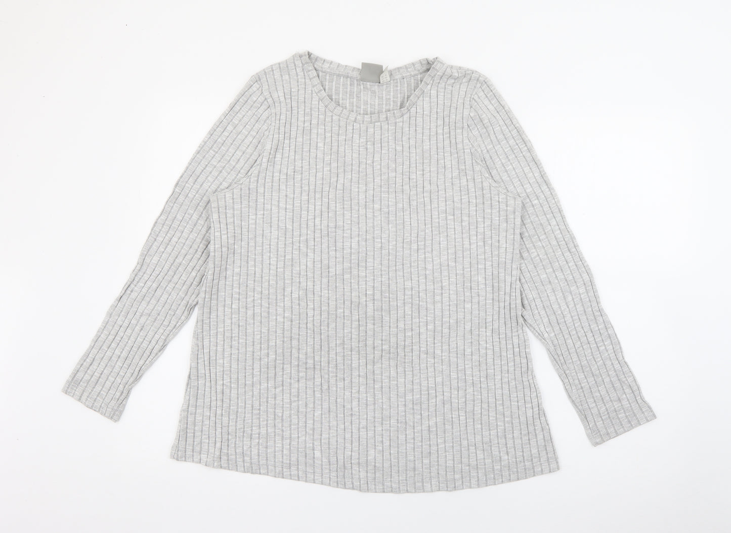 ASOS Womens Grey Crew Neck  Viscose Pullover Jumper Size 12
