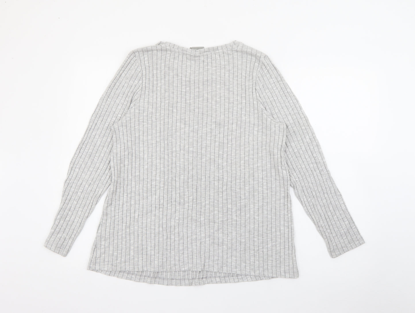 ASOS Womens Grey Crew Neck  Viscose Pullover Jumper Size 12