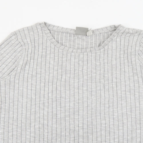 ASOS Womens Grey Crew Neck  Viscose Pullover Jumper Size 12