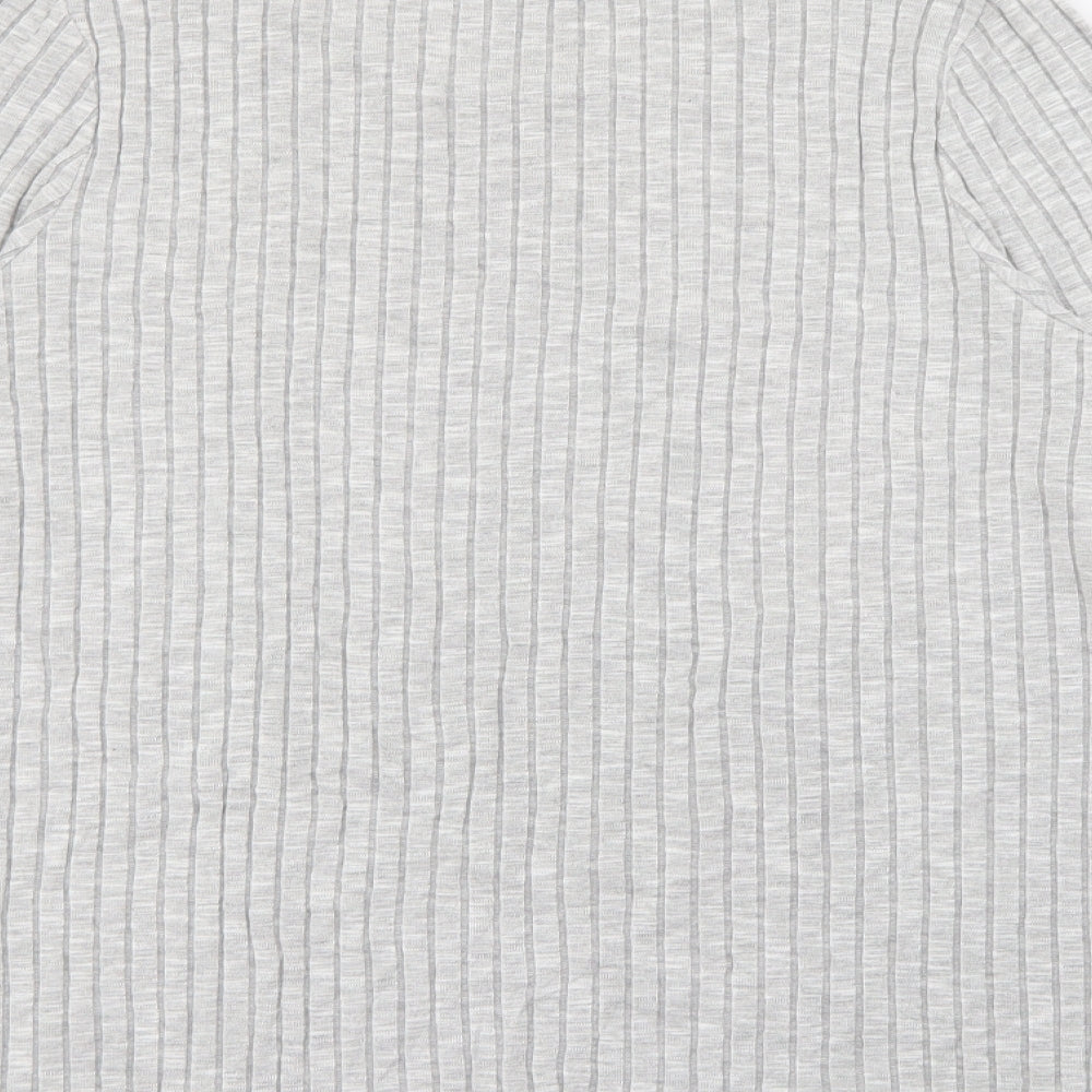 ASOS Womens Grey Crew Neck  Viscose Pullover Jumper Size 12
