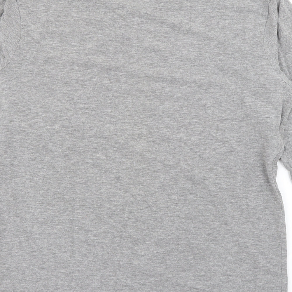 JACK & JONES Mens Grey  Cotton  T-Shirt Size M Crew Neck
