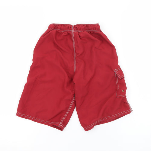 Pumpkin Patch Boys Red  Polyester Cargo Shorts Size 4 Years  Regular