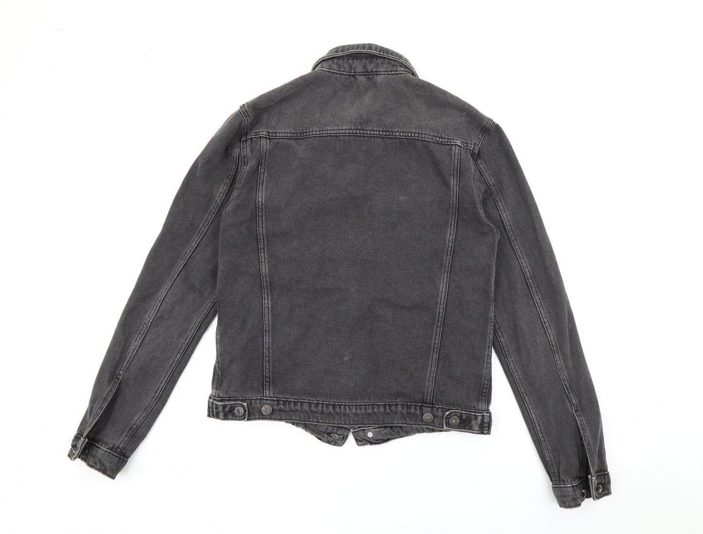 Topman Mens Black   Jacket  Size XS  Button