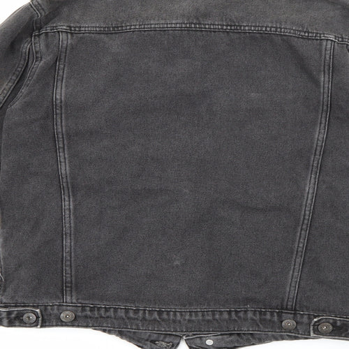 Topman Mens Black   Jacket  Size XS  Button
