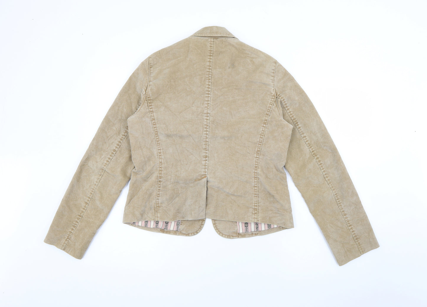 Gap Womens Beige  Cotton Jacket Blazer Size 8