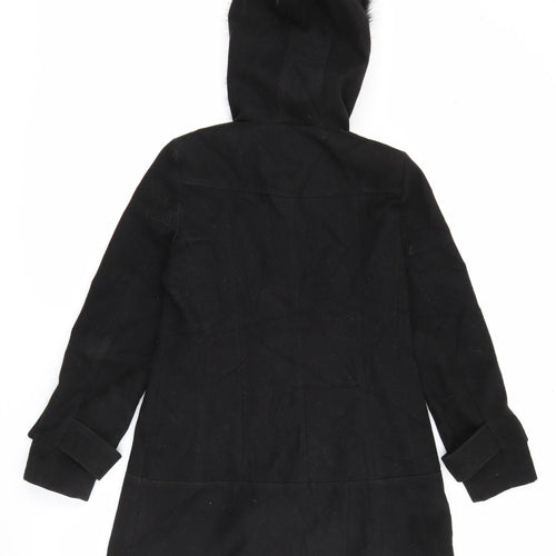 Miss Selfridge Womens Black   Jacket Coat Size 10  Button