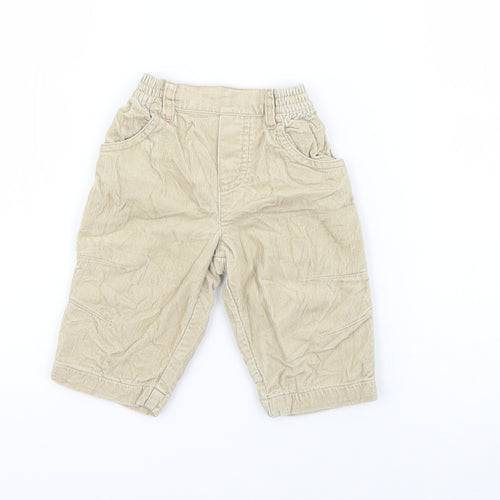 Marks and Spencer Baby Beige  Cotton Capri Trousers Size 3-6 Months