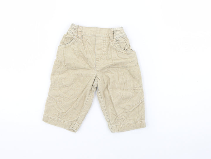 Marks and Spencer Baby Beige  Cotton Capri Trousers Size 3-6 Months